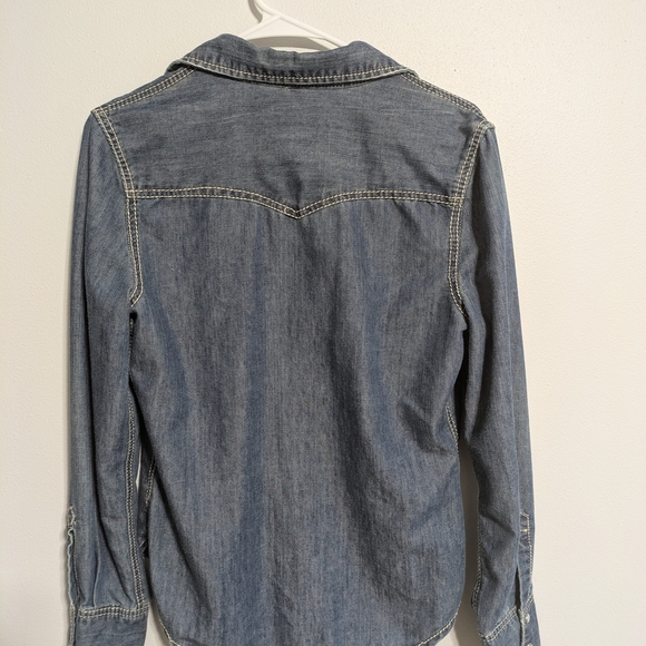 Denim Snap up Shirt - Picture 8 of 12